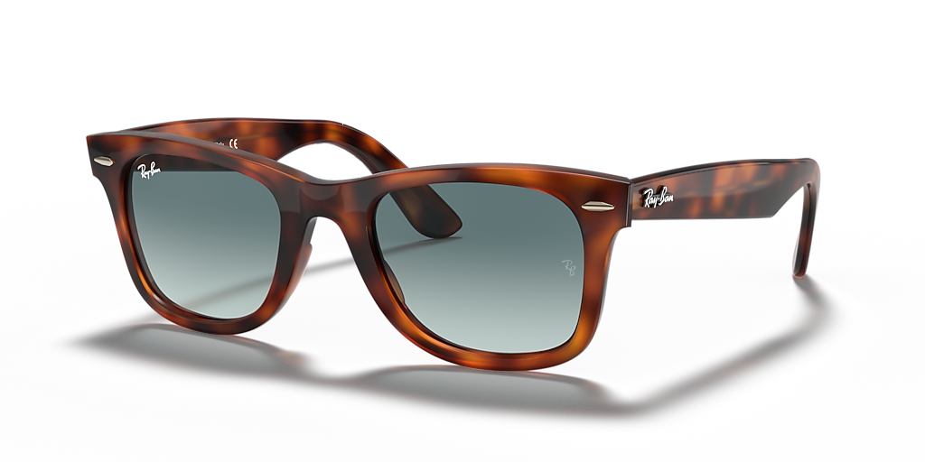 Ray-Ban Wayfarer Ease M (50 - 22) with Blue lenses and Tortoise