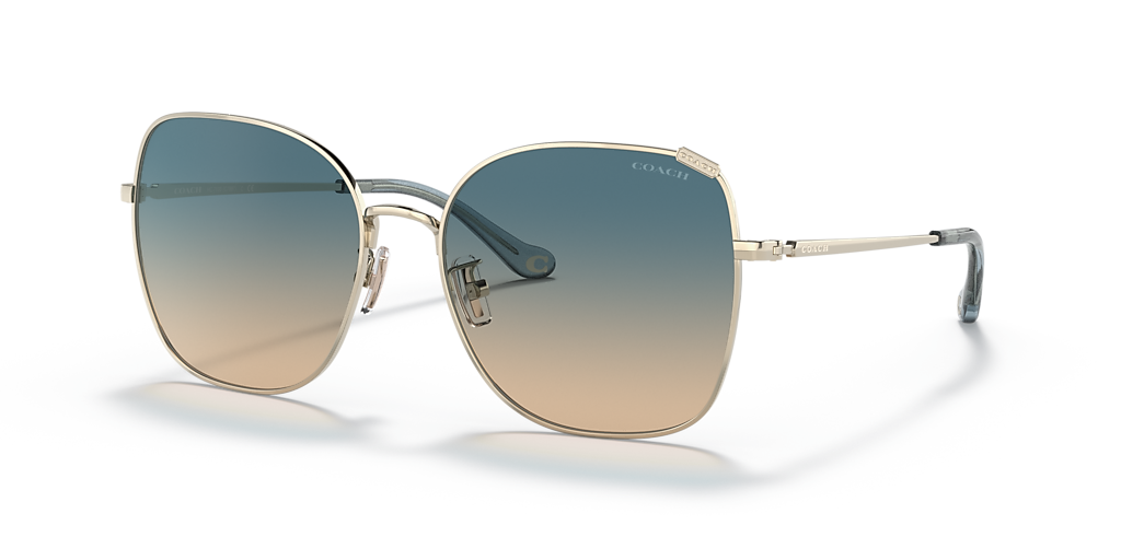 Coach C7997 XL (57 - 17) with Blue lenses and Gold frame