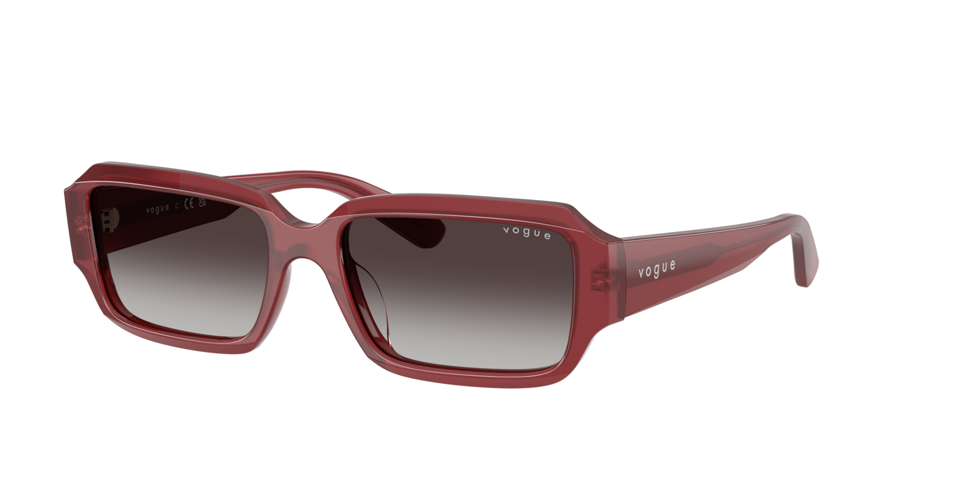Vogue Eyewear Grey Vo5693su 32818G Woman Sunglasses Acetate Violet Squared Normal Nuanced - Image 2