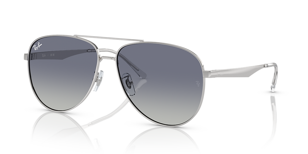 Ray-Ban RB3712D XXL (62 - 14) with Grey lenses and Silver frame