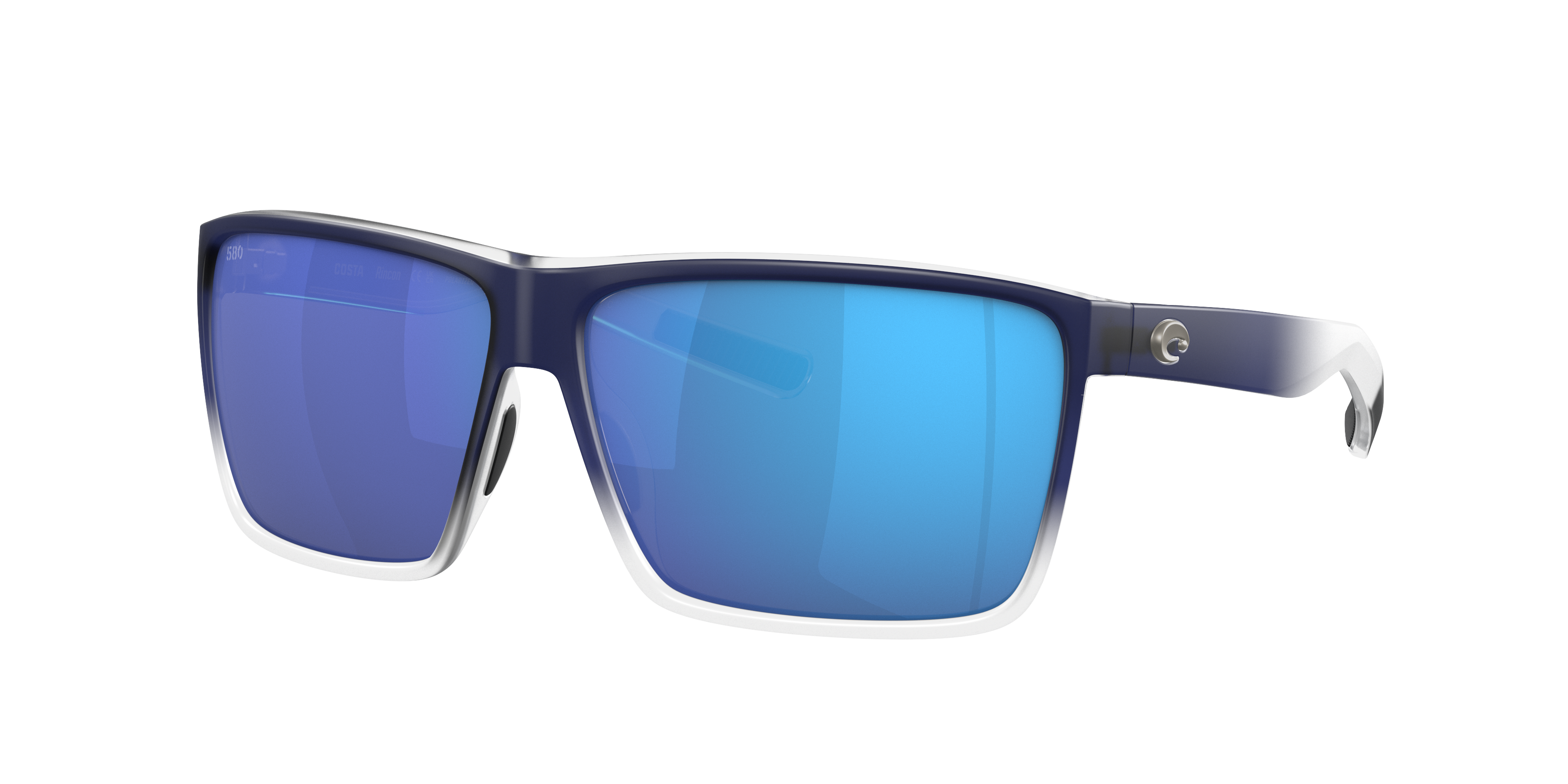 Costa Man Sunglass Rincon -  Frame color: Matte Blue Fade, Lens color: Blue Mirror