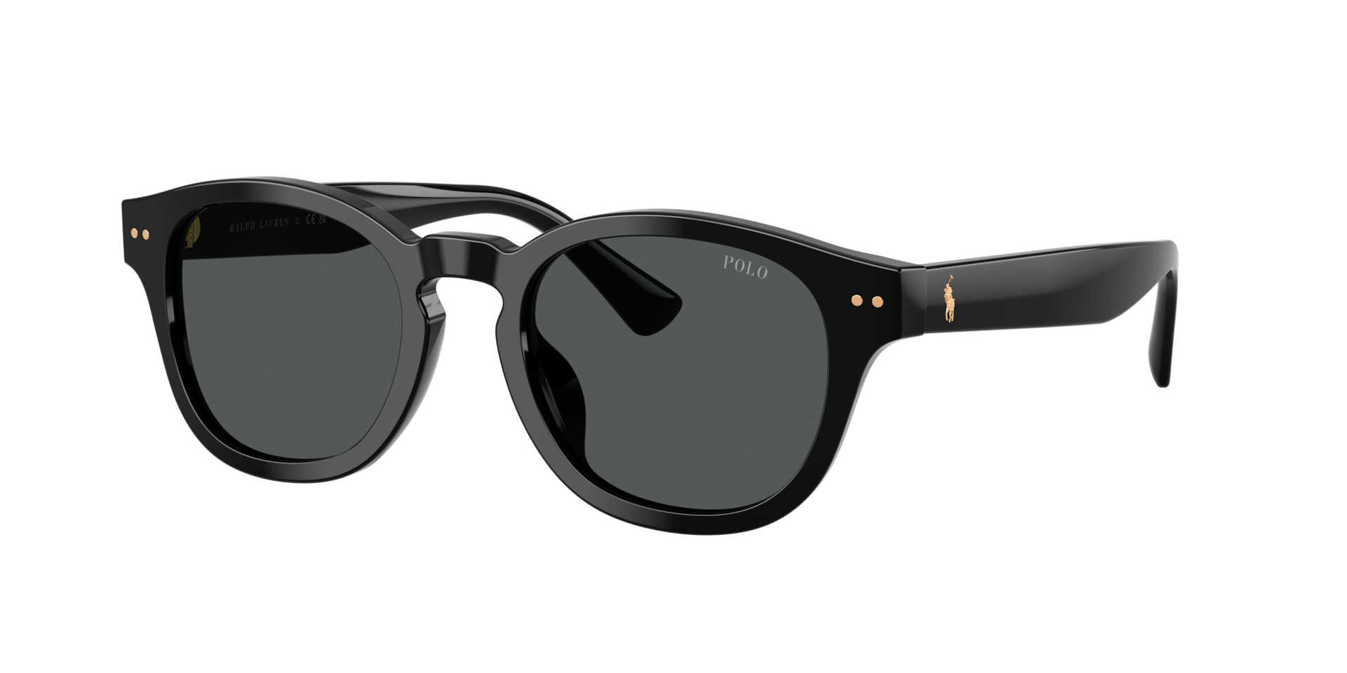 Polo Ralph Lauren Homme Sunglass PH4253U - Couleur du Monture: Noir brillant, Couleur de Lentille: Gris foncé