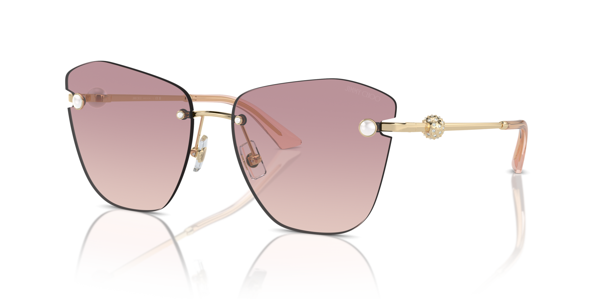 Jimmy Choo JC4004HB L (59 - 16) with Brown lenses and Gold frame