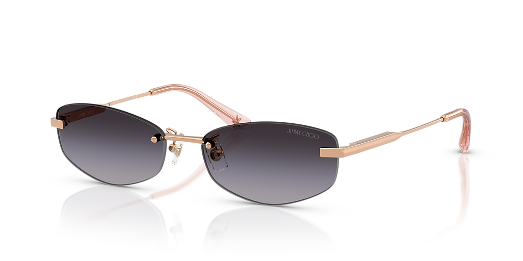 Jimmy Choo JC4013D L (57 - 17) con Cristales Gris y Montura Rosa