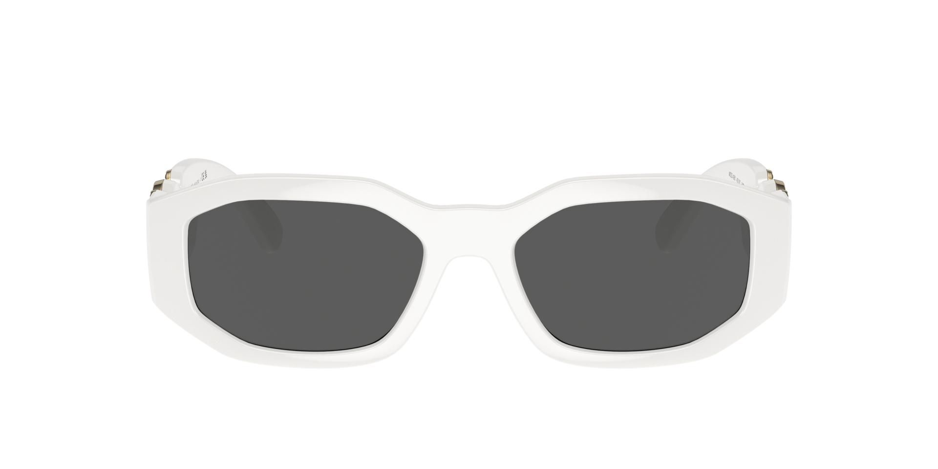 Versace Biggie M (53 - 18) with Grey lenses and White frame