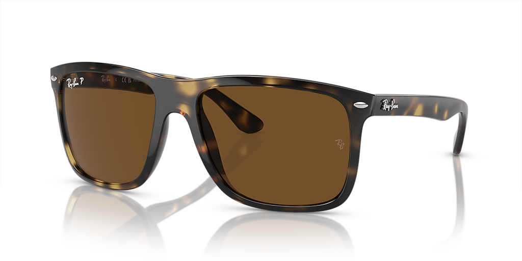 Ray-Ban Boyfriend Two L (57 - 18) with Brown lenses and Tortoise