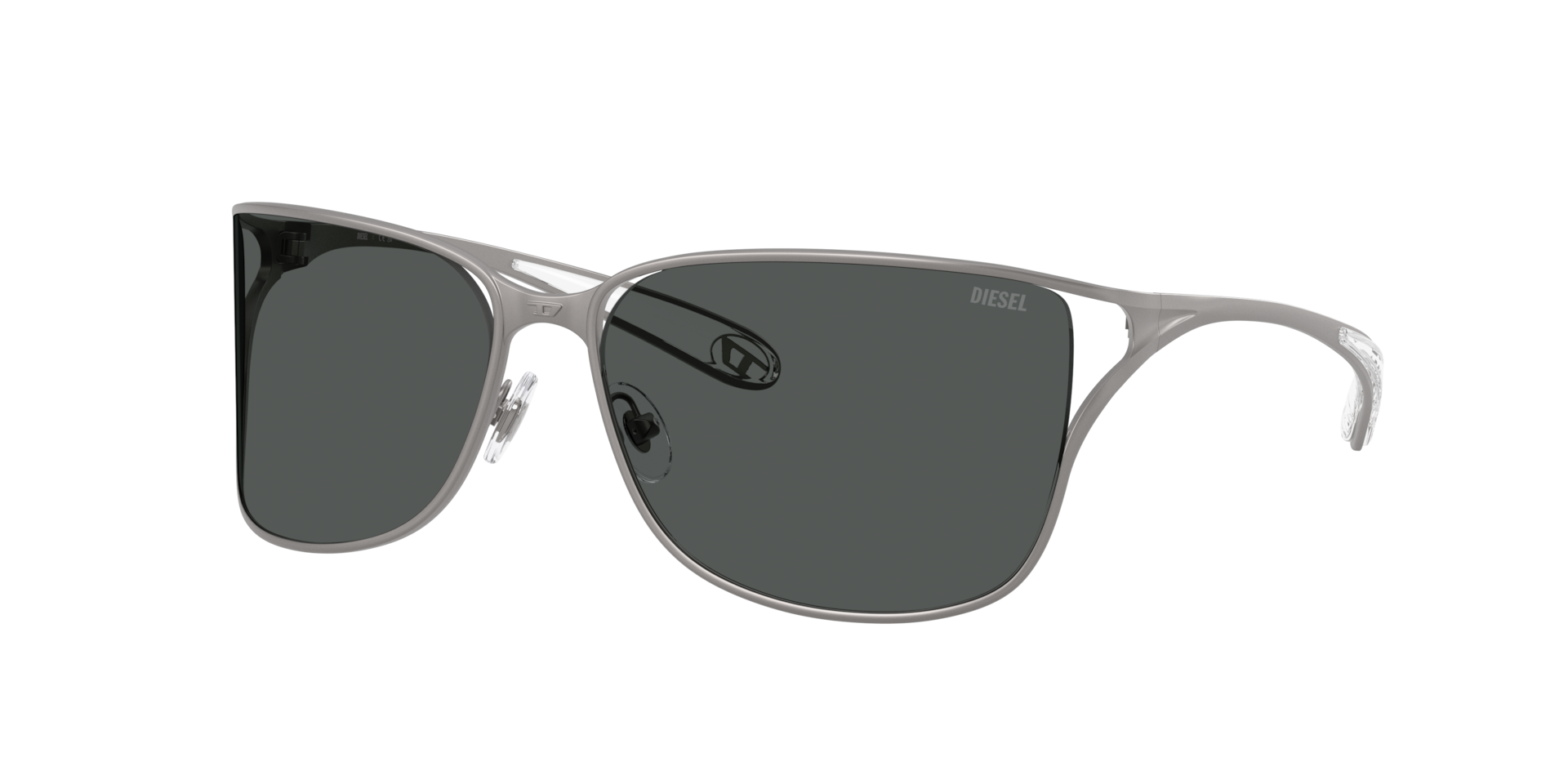 Diesel Unisex Grey Dl1019 100987 Sunglasses Metal Pillow Normal - Image 2