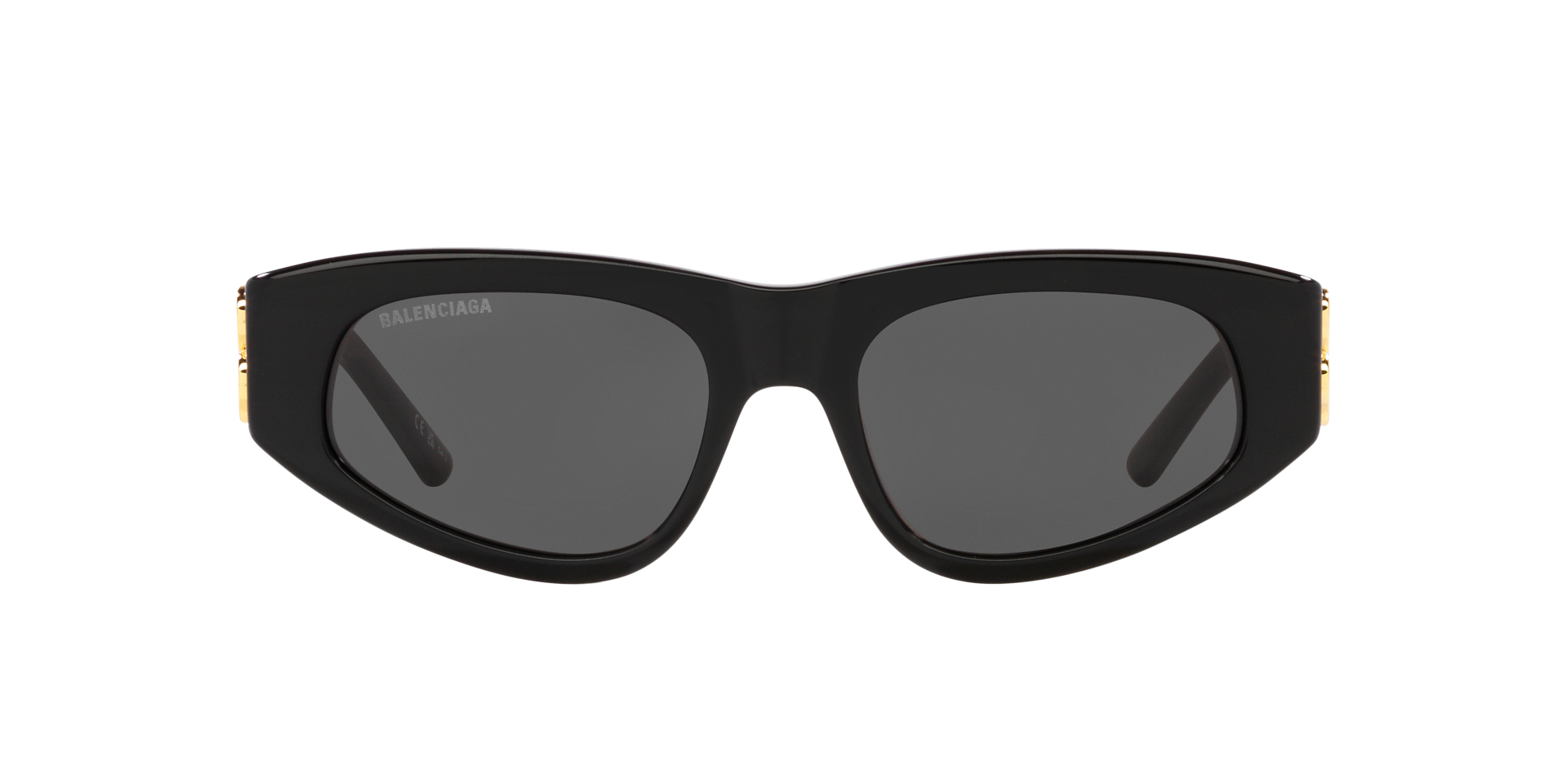 Balenciaga BB0095S S (53 - 19) with Grey lenses and Black frame 