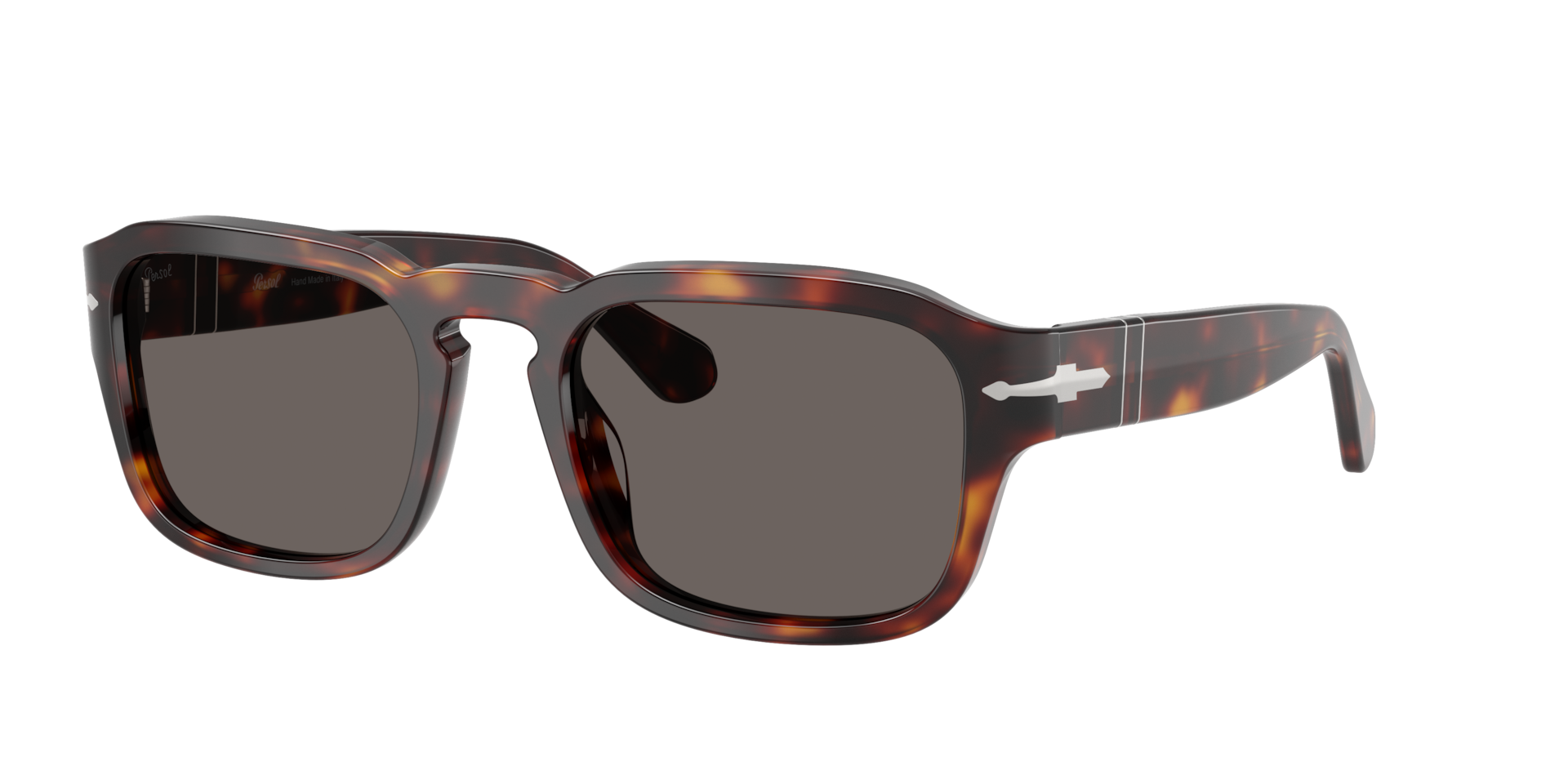 Persol Unisex Sunglass PO3386S -  Frame color: Havana, Lens color: Dark Grey
