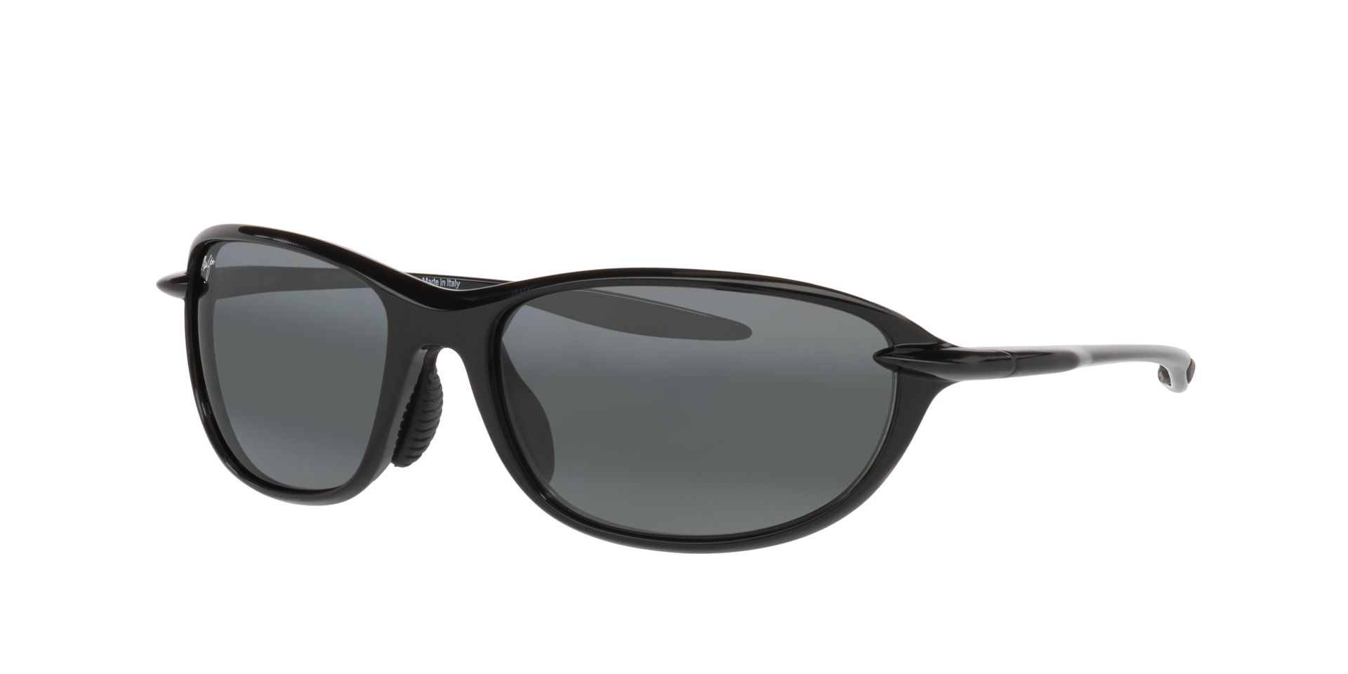 Maui Jim Homme Sunglass Ho’okipa Ultra R - Couleur du Monture: Noir brillant, Couleur de Lentille: Dégradé Gris Polarisé
