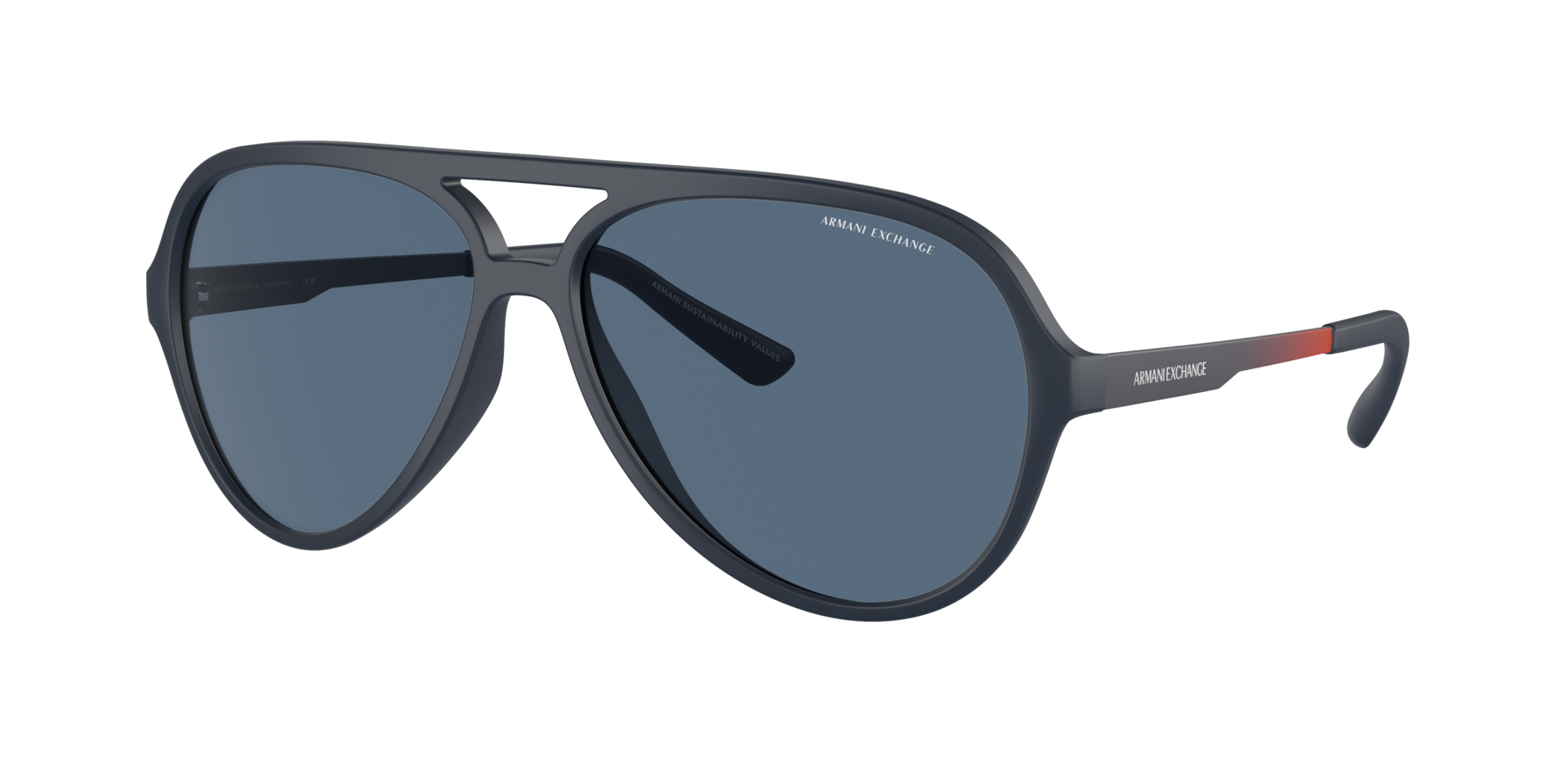 Armani Exchange Homme Sunglass AX4133S - Couleur du Monture Bleu mat Couleur de Lentille Bleu fonc 47 €
