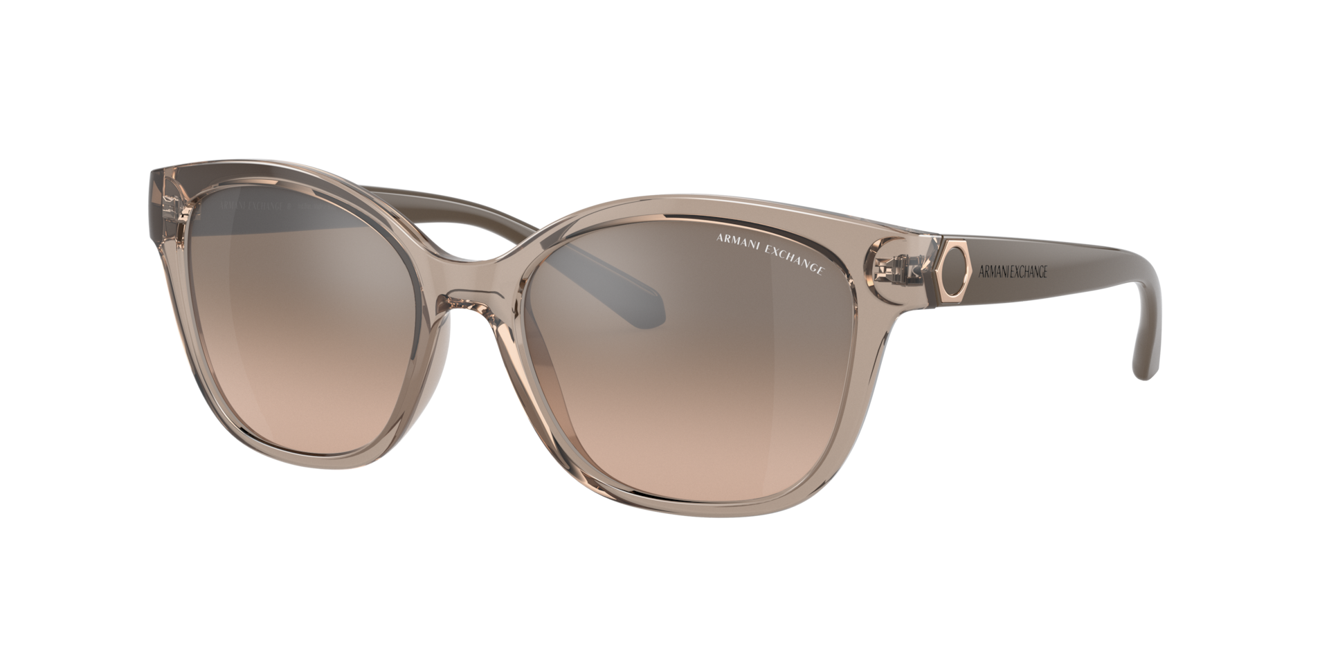 Armani Exchange Femme Sunglass AX4127S - Couleur du Monture Brun Couleur de Lentille Dgrad Marron Effet miroir Argent 47 €