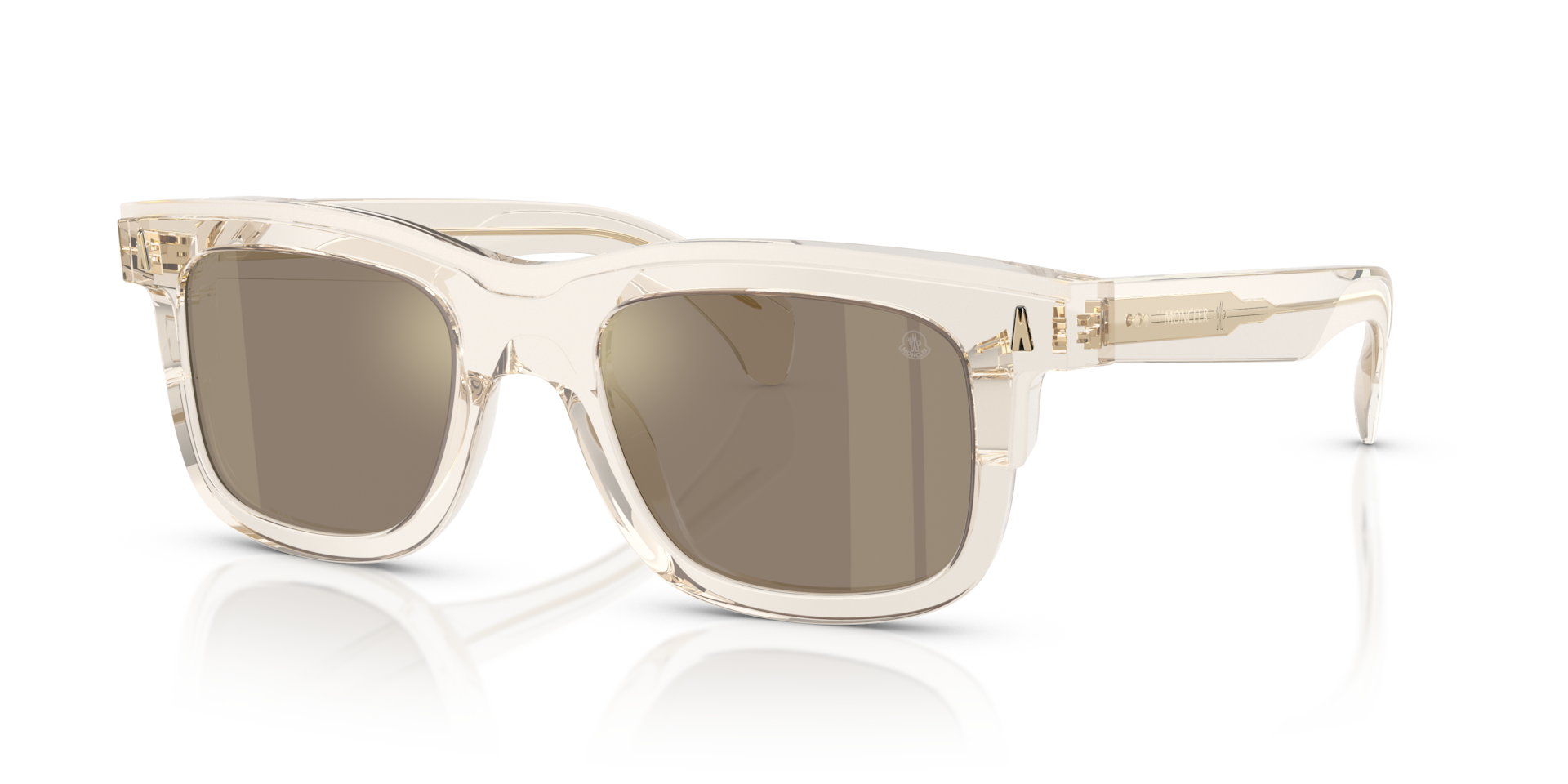 Moncler ME6004 Claro L (51 - 21) with Brown lenses and White frame 