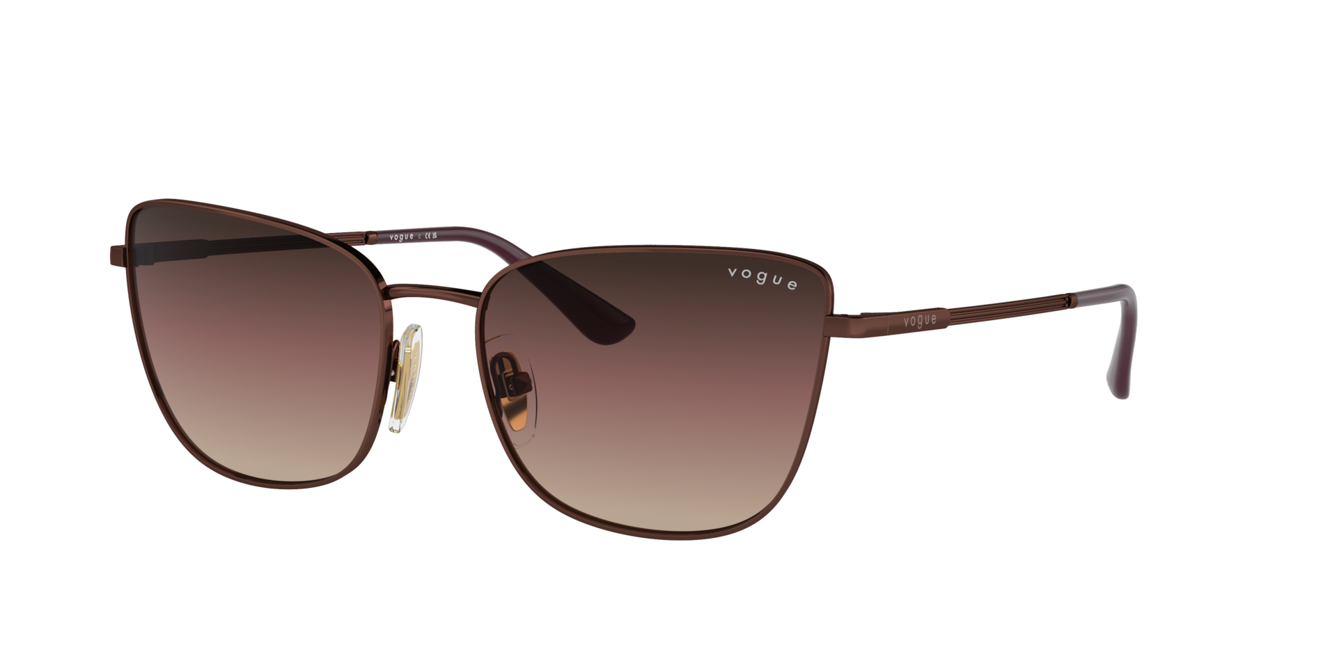 Vogue Eyewear Woman Sunglass VO4308S - Frame color: Copper, Lens color: Brown Gradient Purple Black