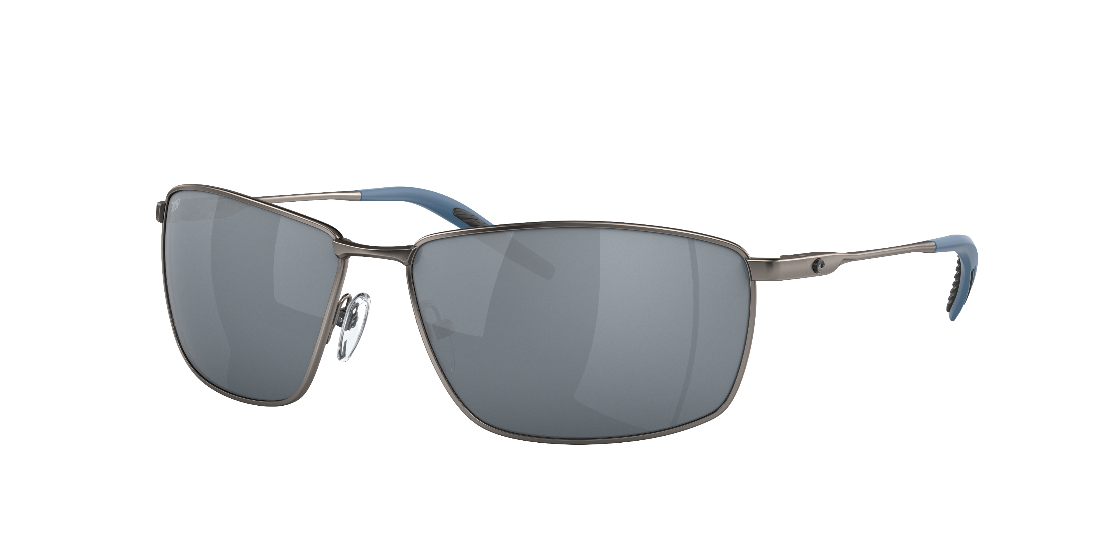 Costa Man Sunglass Turret -  Frame color: Matte Dark Gunmetal, Lens color: Gray Silver Mirror