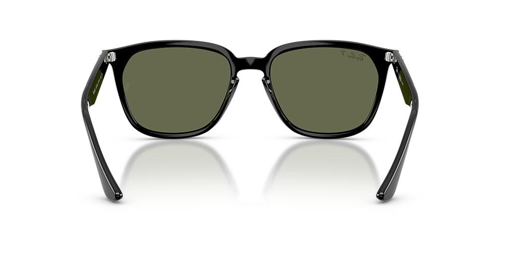 Ray-Ban RB4362 L (55 - 18) with Green lenses and Black frame