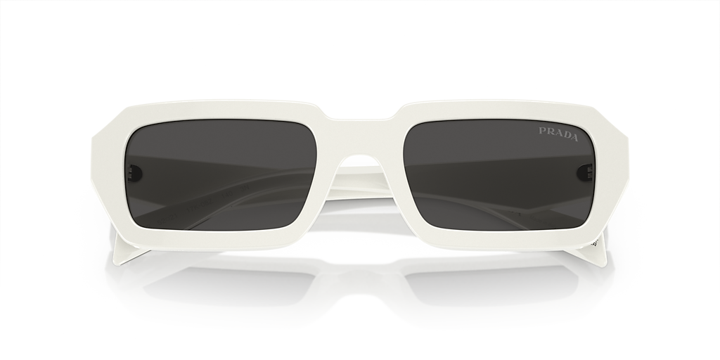 Prada PR A12S M (52 - 21) with Grey lenses and White frame