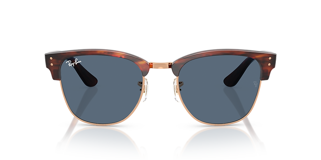 Ray-Ban Clubmaster Reverse L (54 - 21) with Blue lenses and Gold