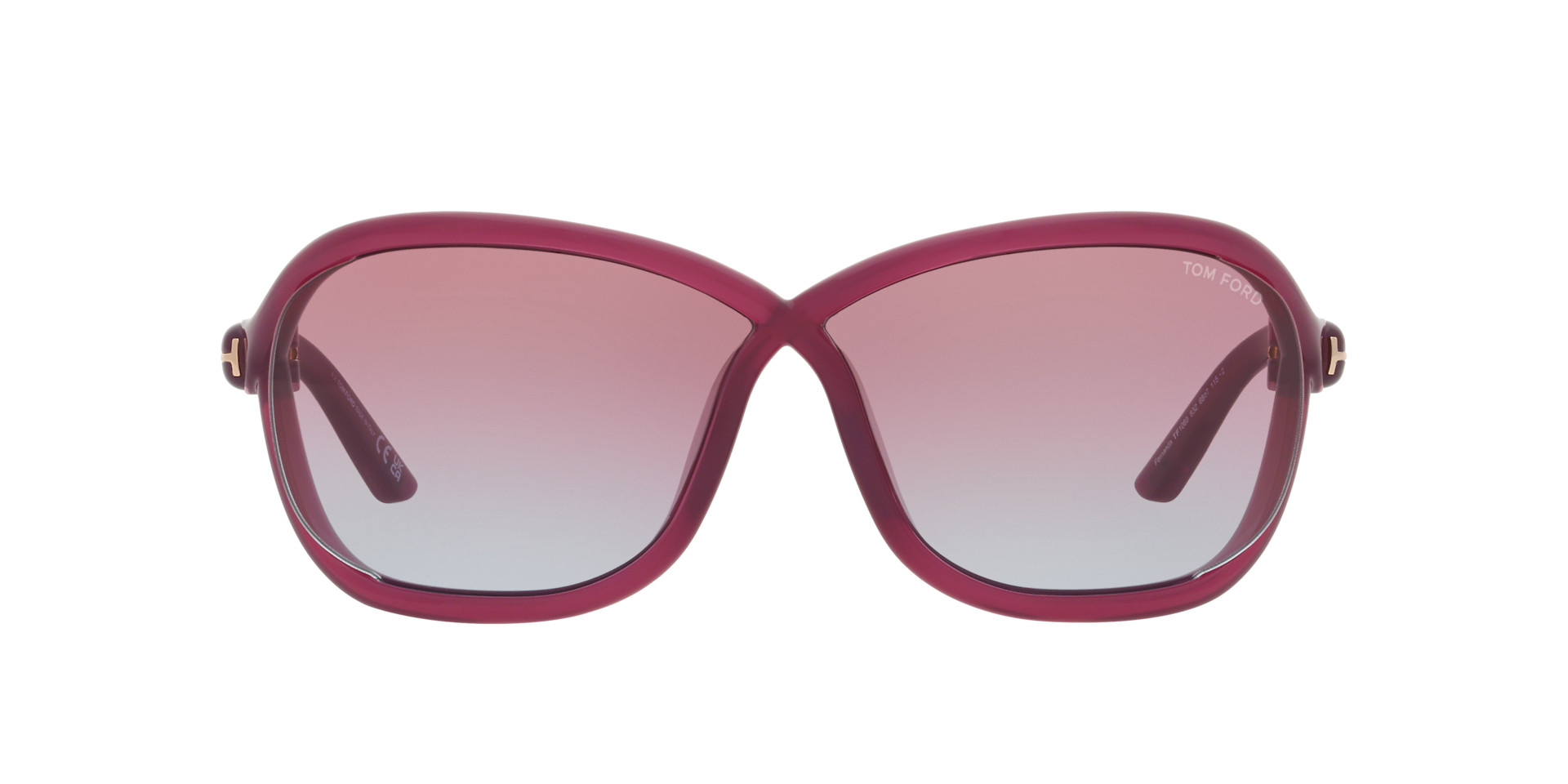 Tom Ford Fernanda XXL (68 - 07) with Violet lenses and Violet