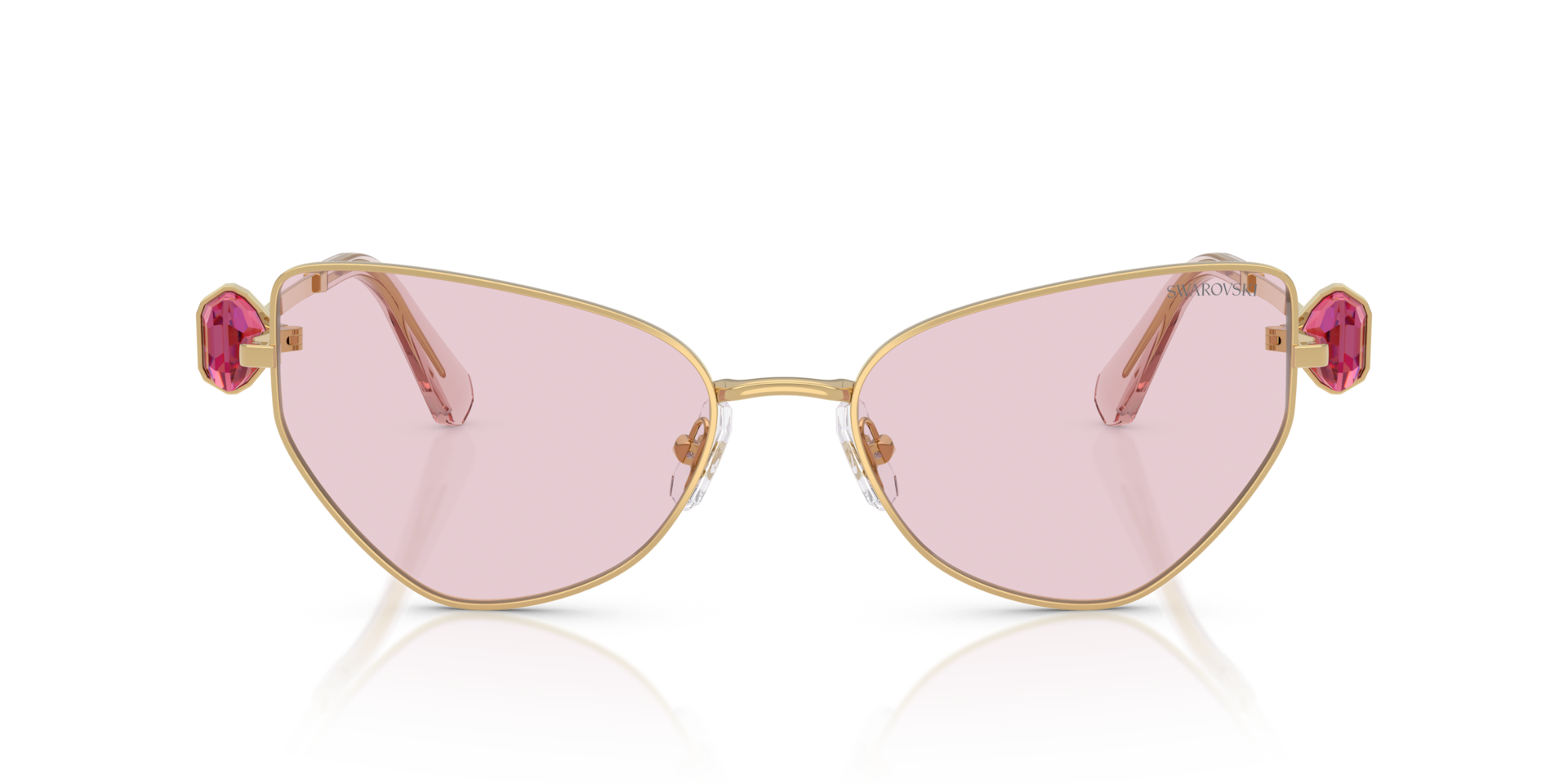 Swarovski SK7003 M (57 - 18) with Pink lenses and Gold frame
