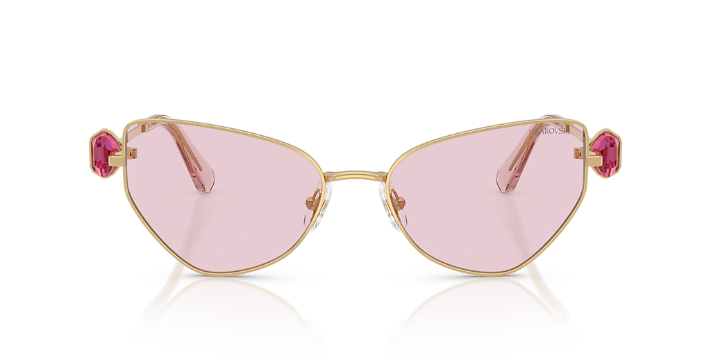 Swarovski SK7003 M (57 - 18) with Pink lenses and Gold frame