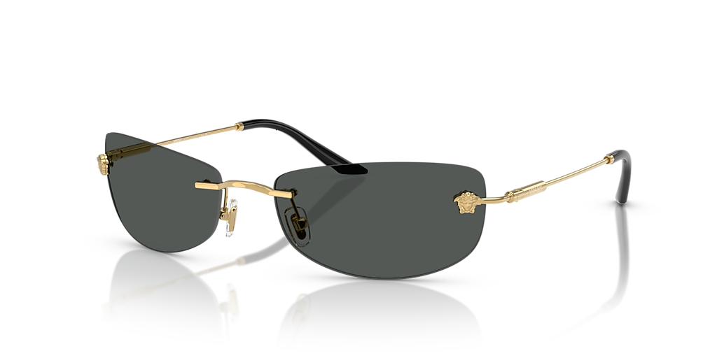 Versace VE2279 XL (60 - 18) with Grey lenses and Gold frame