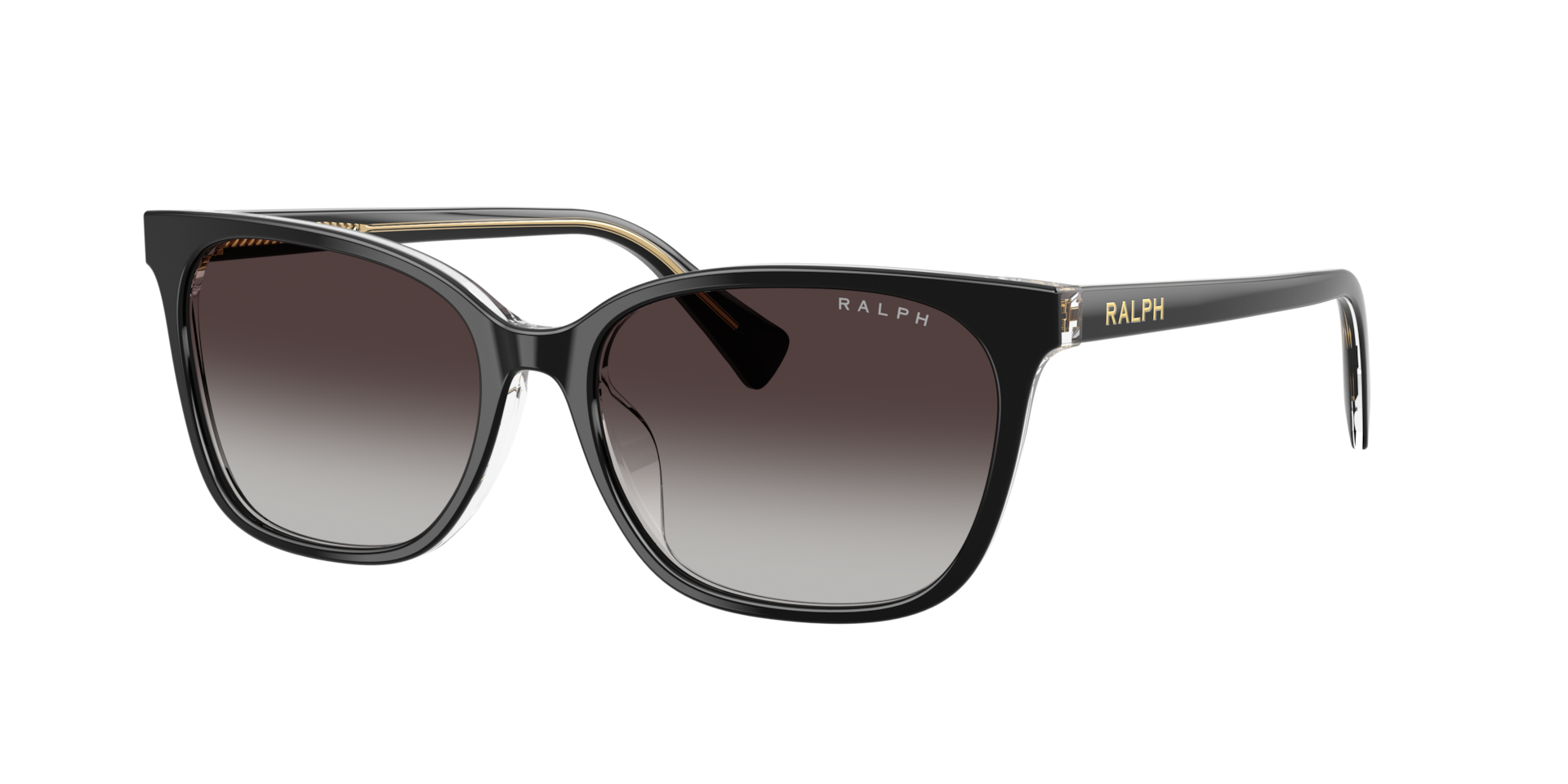 Ralph Woman Sunglass RA5348U -  Frame color: Black/Transparent, Lens color: Gradient Grey