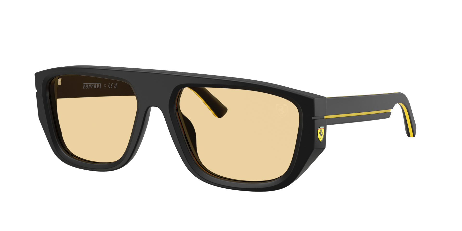 SCUDERIA FERRARI Man Sunglasses FZ6036U  -  Frame color: Black Matte, Lens color: Yellow Night Driving