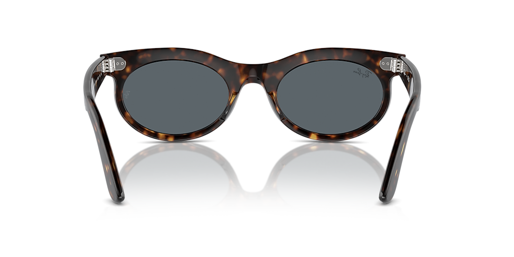 Ray-Ban Wayfarer Oval M (50 - 22) with Blue lenses and Tortoise