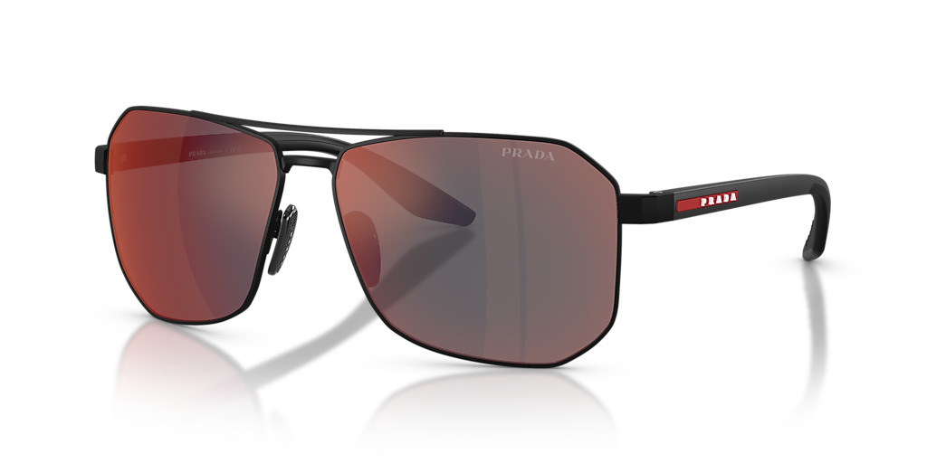 Prada Linea Rossa PS A53S XXL (62 - 14) with Grey lenses and Black