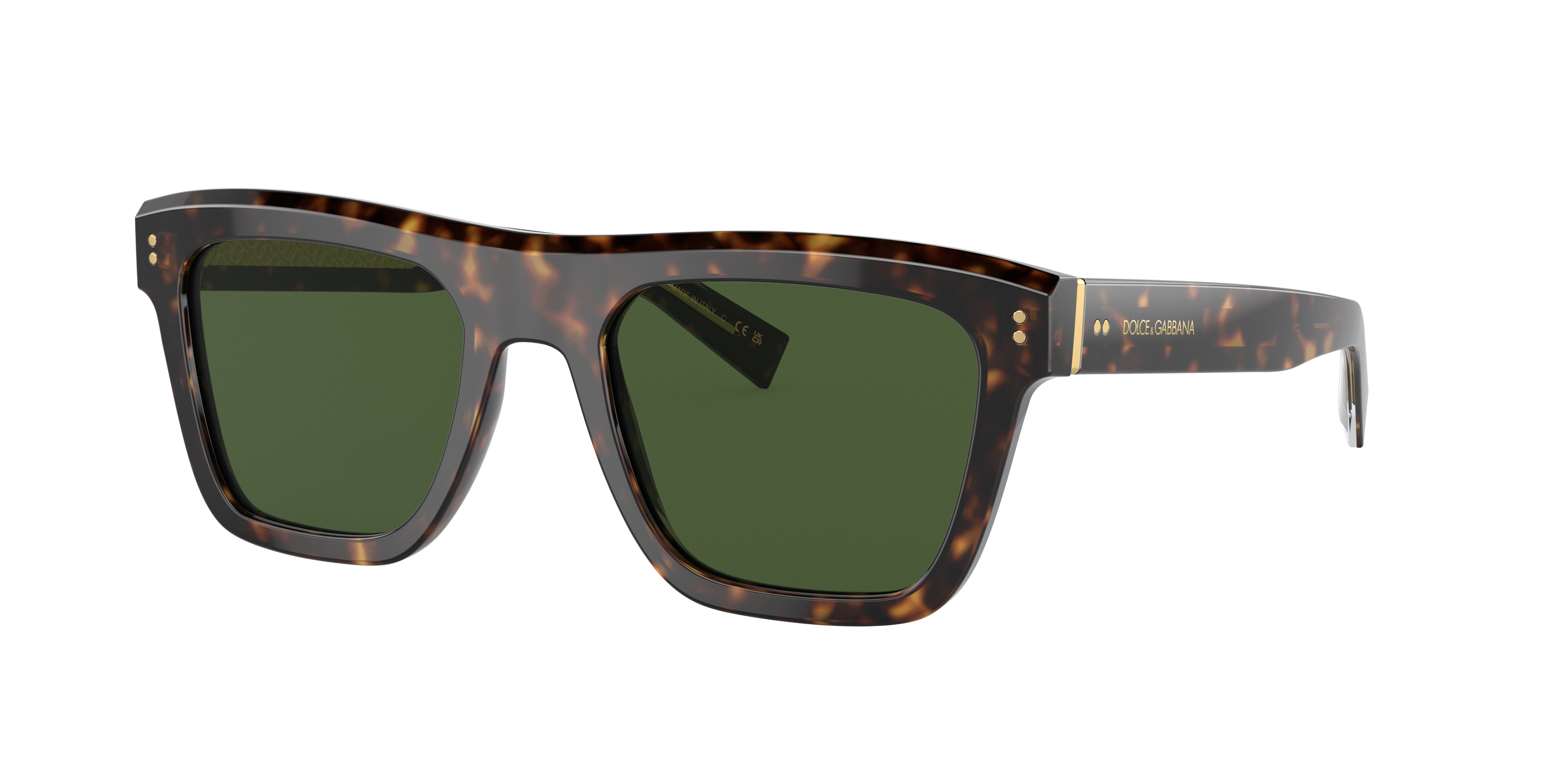 Dolce&Gabbana DG4420 M (52 - 20) with Green lenses and Tortoise