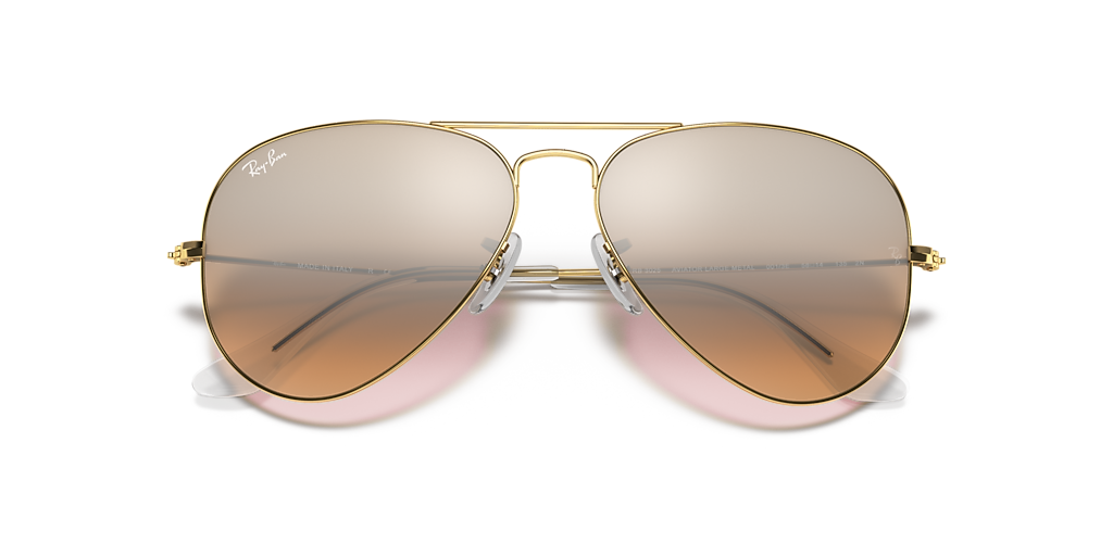 Ray-Ban Aviator Gradient XL (58 - 14) with Silver lenses and Gold