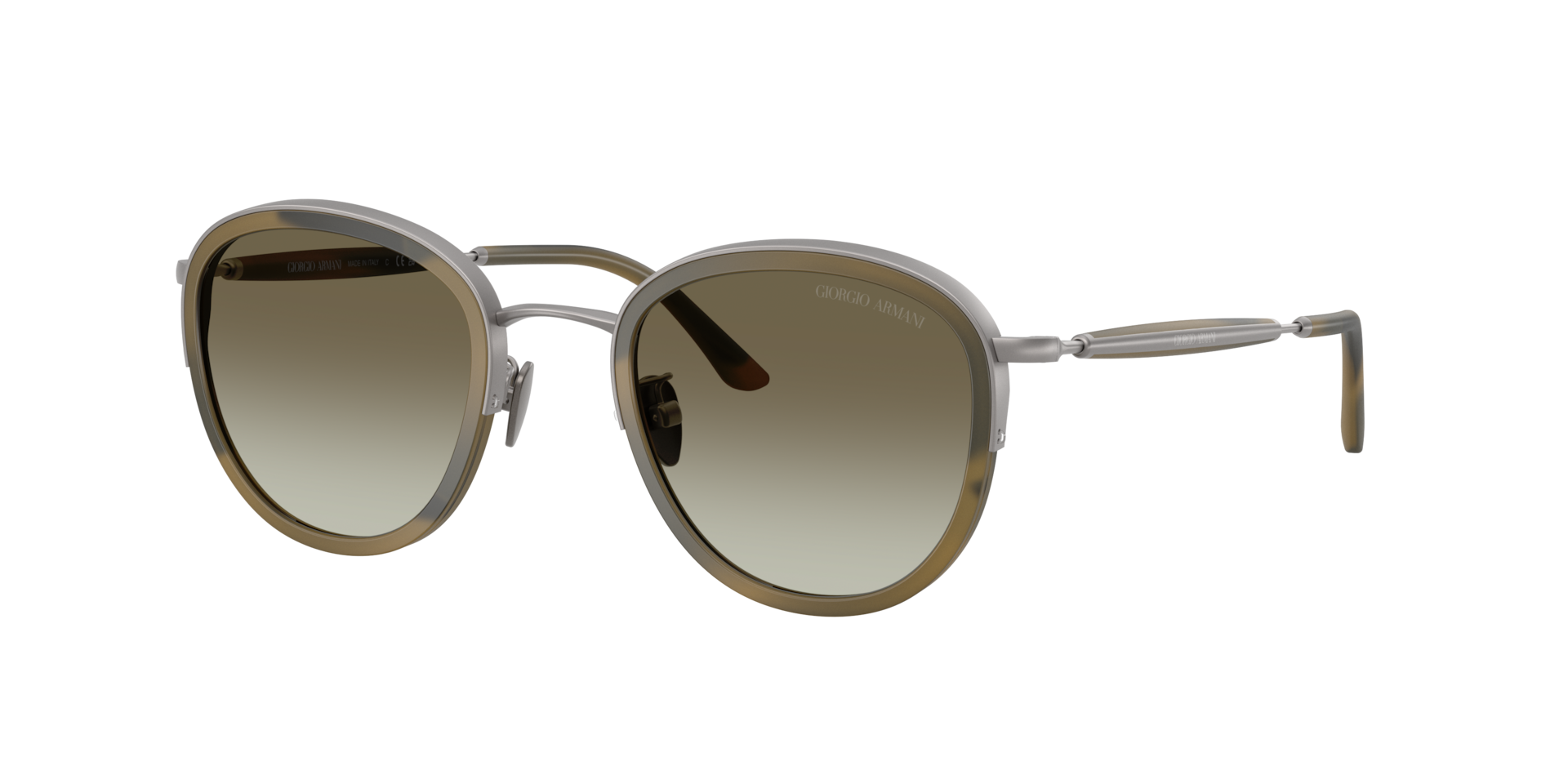 Giorgio Armani Man Sunglass AR6176 -  Frame color: Matte Gunmetal, Lens color: Green Gradient
