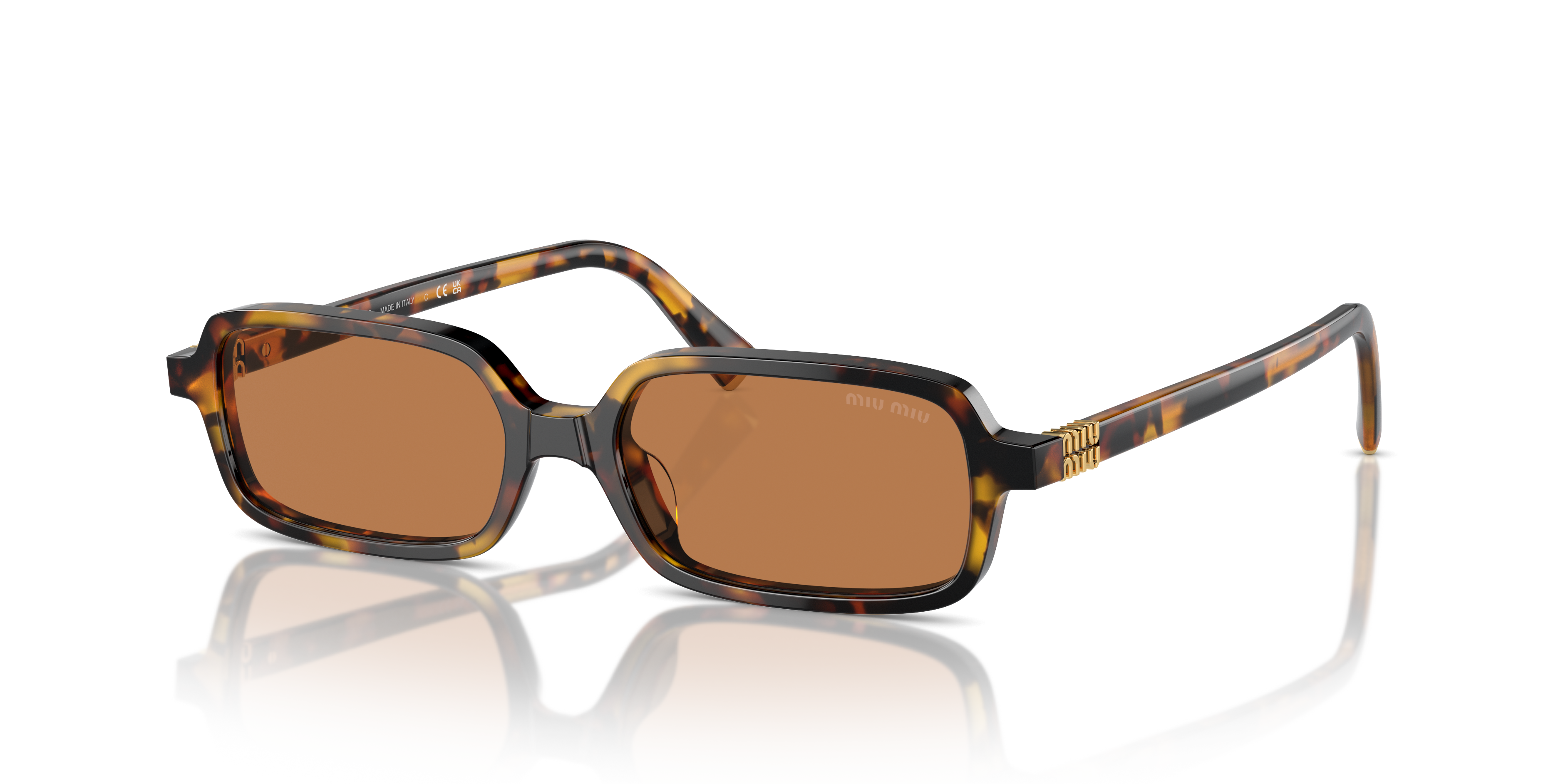 Miu Miu MU 11ZS S (51 - 16) with Brown lenses and Tortoise frame