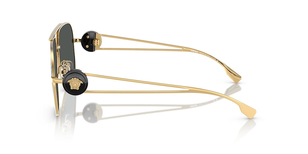 Versace VE2269 XL (62 - 13) with Grey lenses and Gold frame