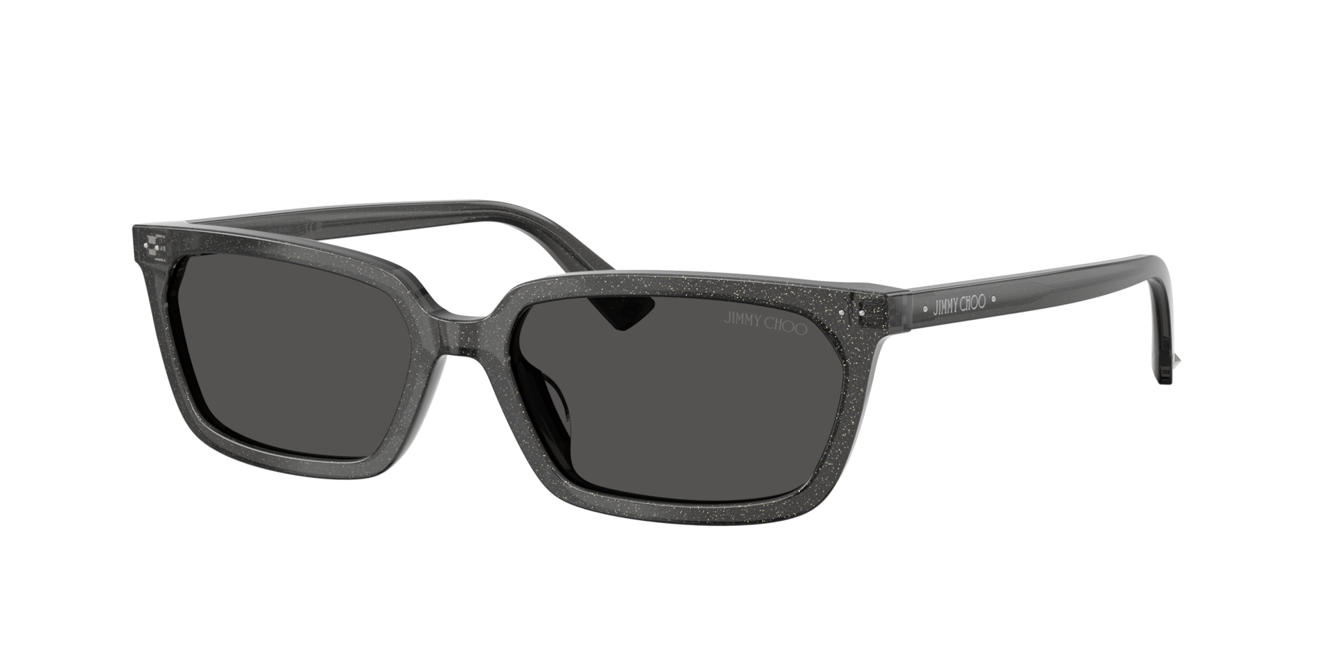Jimmy Choo Woman Sunglass JC5050U -  Frame color: Black Glitter, Lens color: Dark Grey
