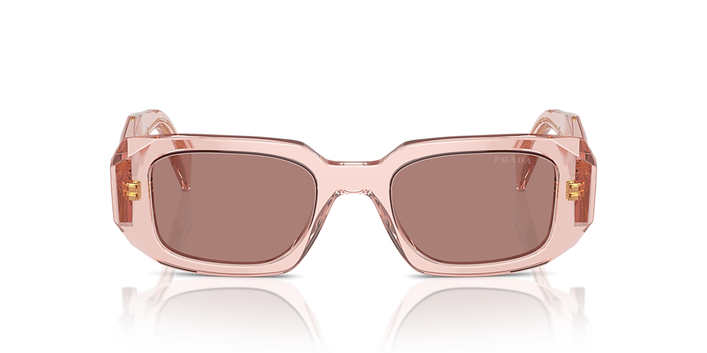 Prada PR 17WS S (49 - 20) with Brown lenses and Pink frame