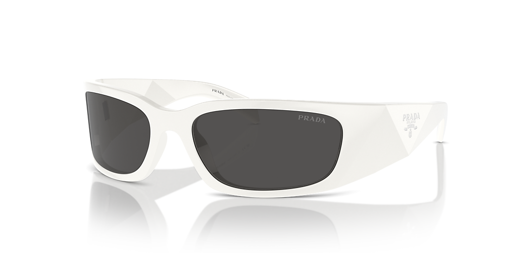 Prada PR A14S L (60 - 18) with Grey lenses and White frame