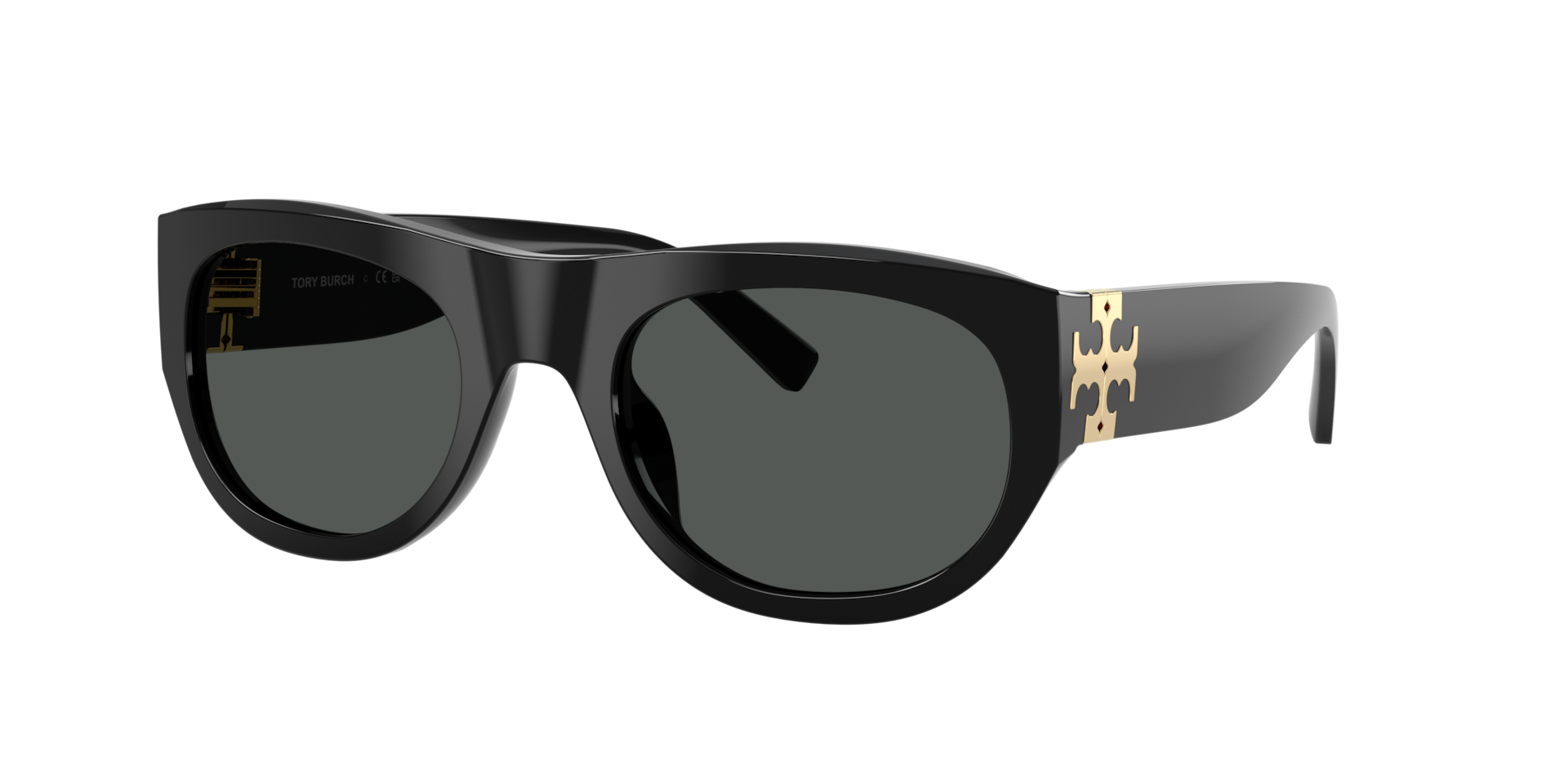 Tory Burch Woman Sunglass TY7238U -  Frame color: Black, Lens color: Dark Grey