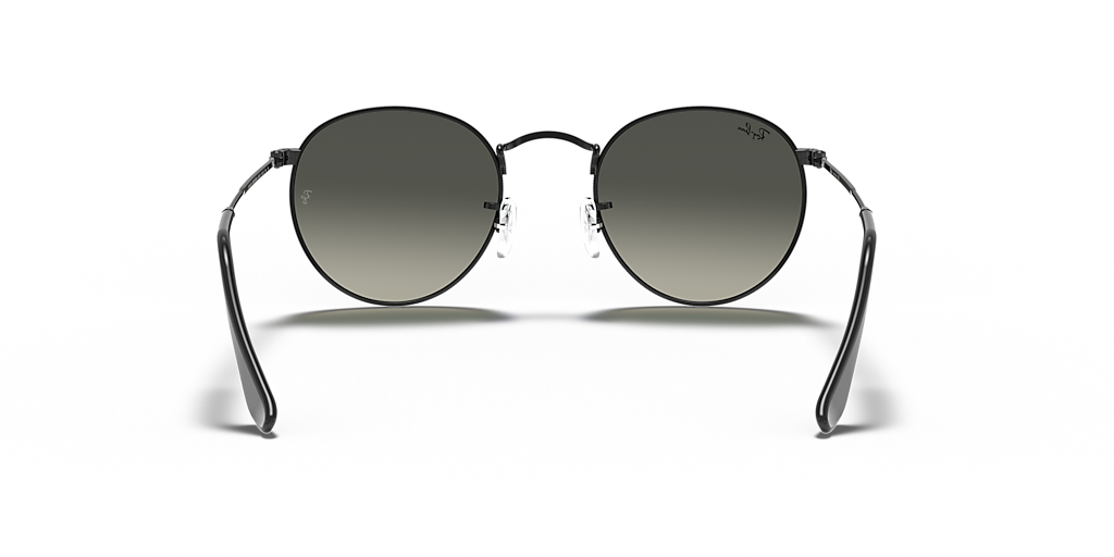 Ray-Ban Round Flat Lenses L (53 - 21) with Grey lenses and Black