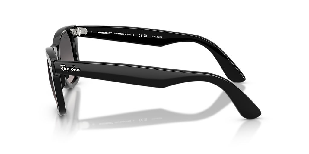 Ray-Ban Wayfarer Ease M (50 - 22) with Grey lenses and Black frame