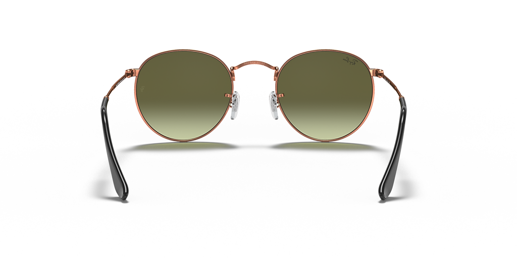 Ray-Ban Round Metal S (50 - 21) with Green lenses and Copper frame