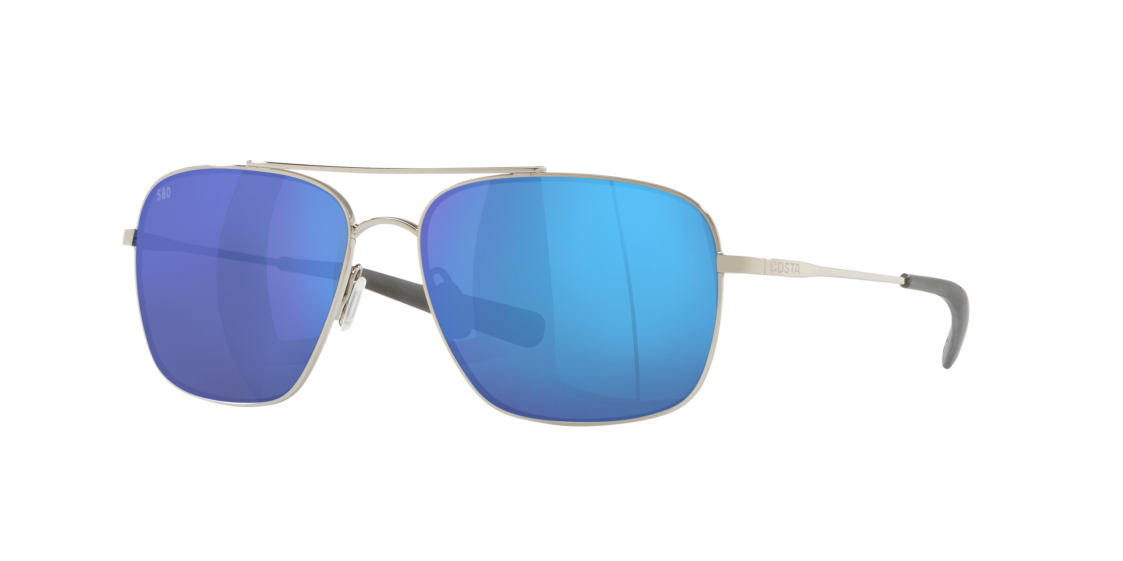 Costa Man Sunglass Canaveral -  Frame color: Palladium, Lens color: Blue Mirror