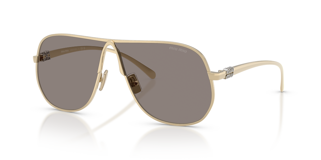 Miu Miu MU A56S L (66 - 02) with Grey lenses and Gold frame