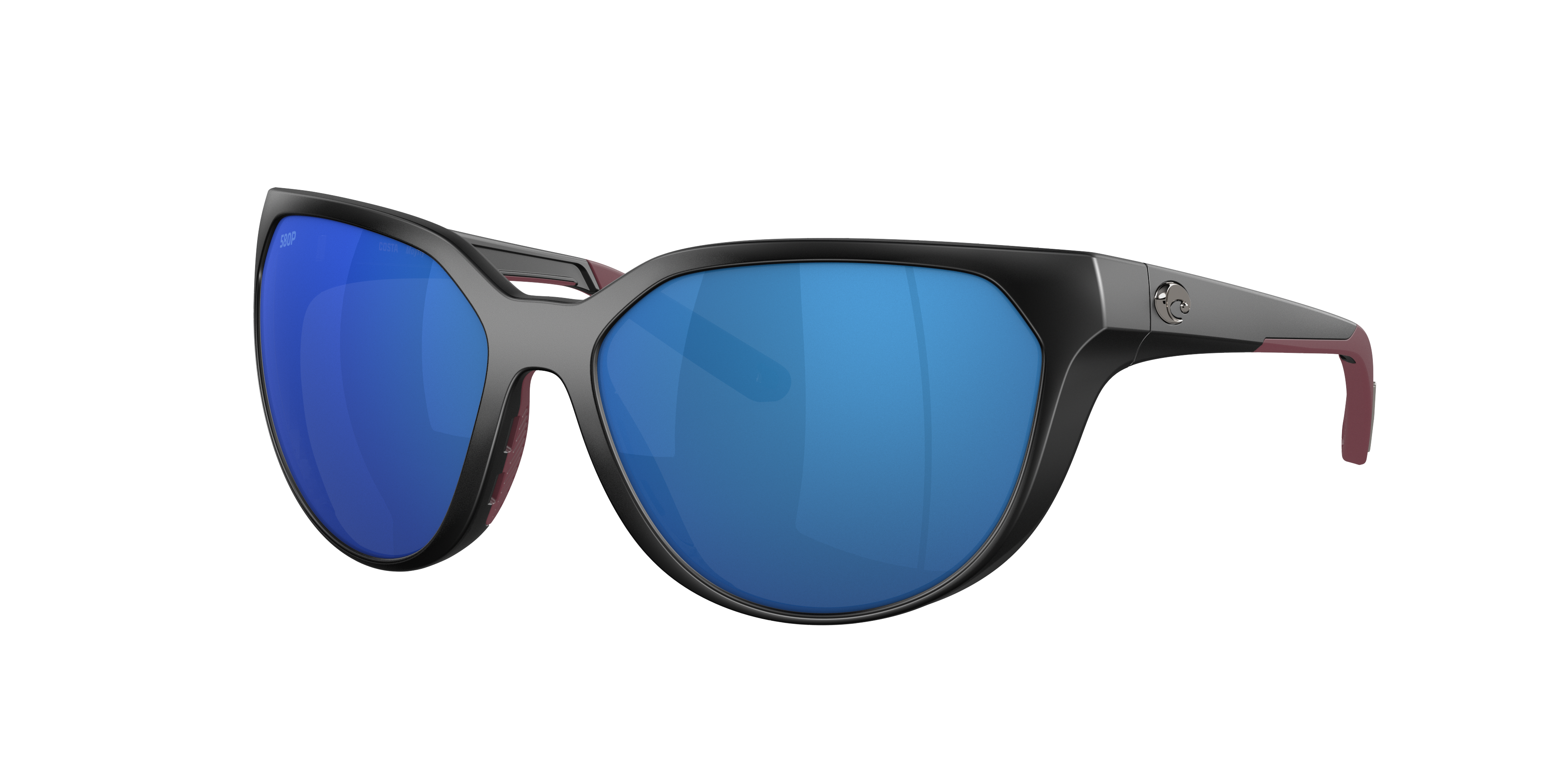 Costa Woman Sunglass Mayfly -  Frame color: Matte Black, Lens color: Blue Mirror