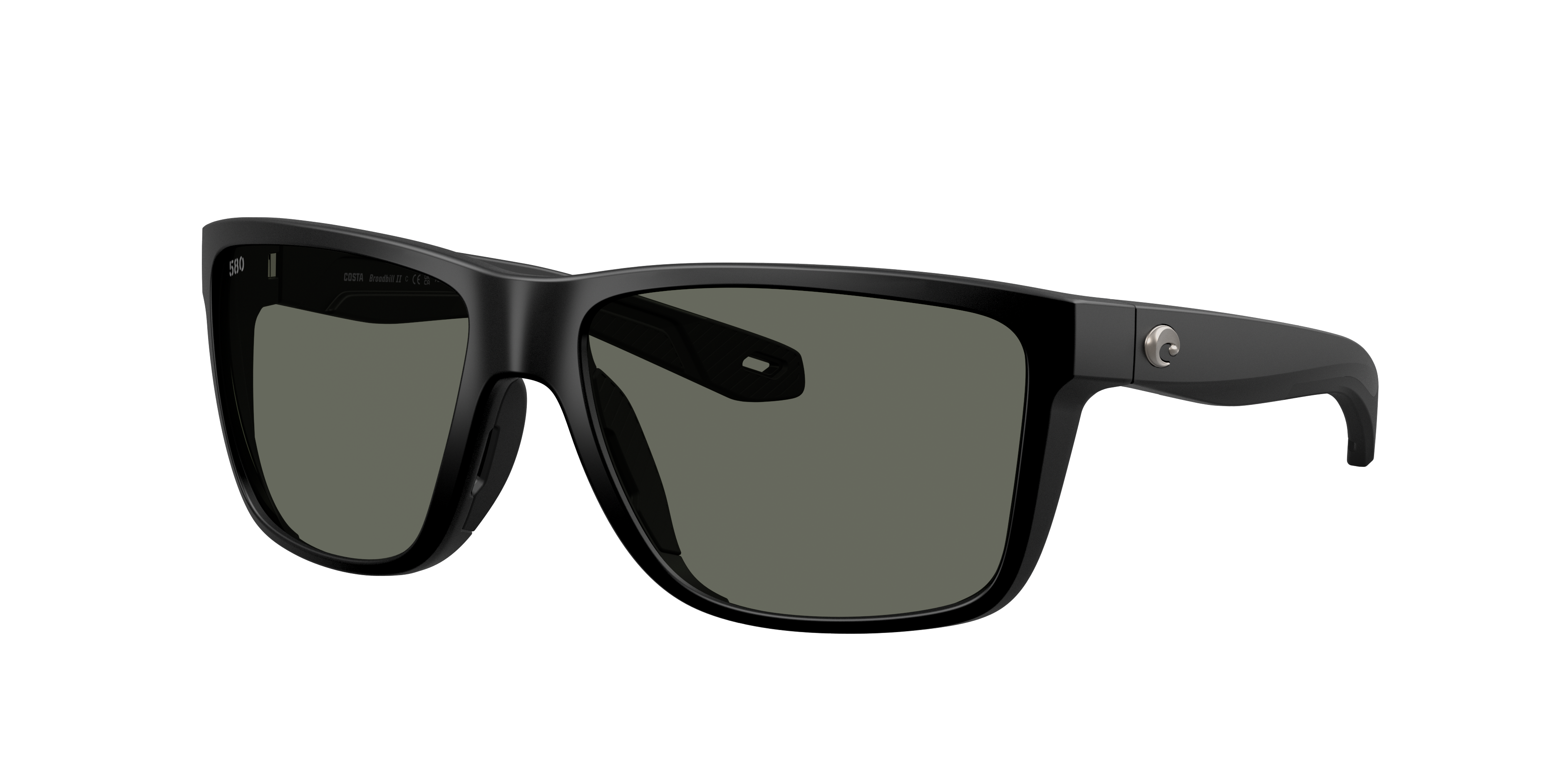 Costa Man Sunglass Broadbill II -  Frame color: Matte Black, Lens color: Gray