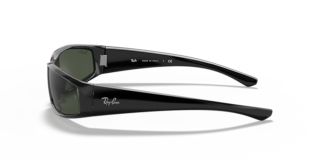 Ray-Ban RB4335 S (58 - 17) with Green lenses and Black frame
