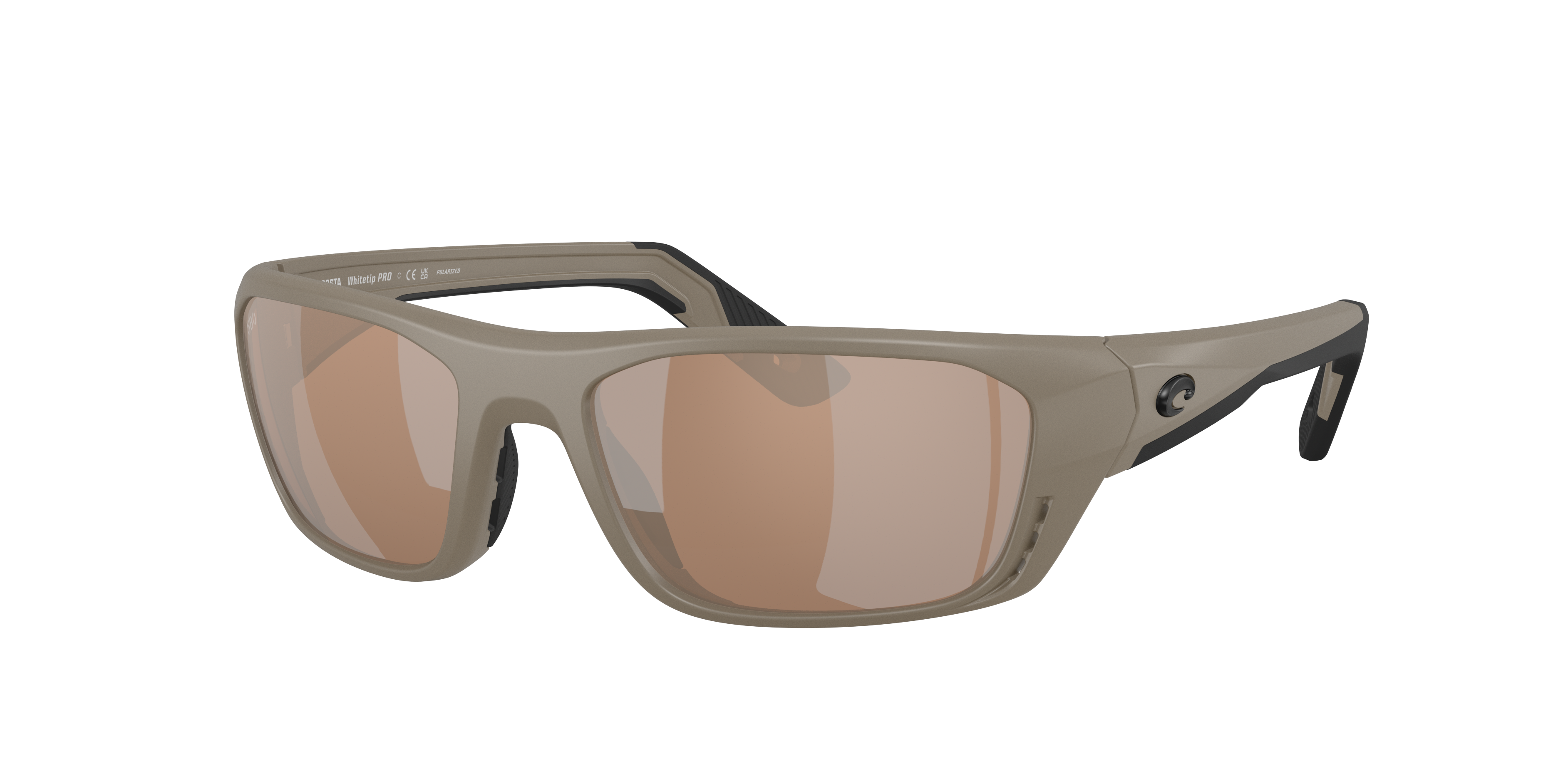 Costa Man Sunglass Whitetip PRO -  Frame color: Matte Sand, Lens color: Copper Silver Mirror