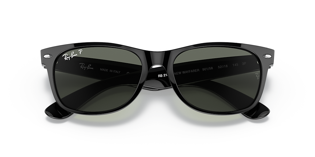 Ray-Ban New Wayfarer Classic M (55 - 18) with Green lenses and