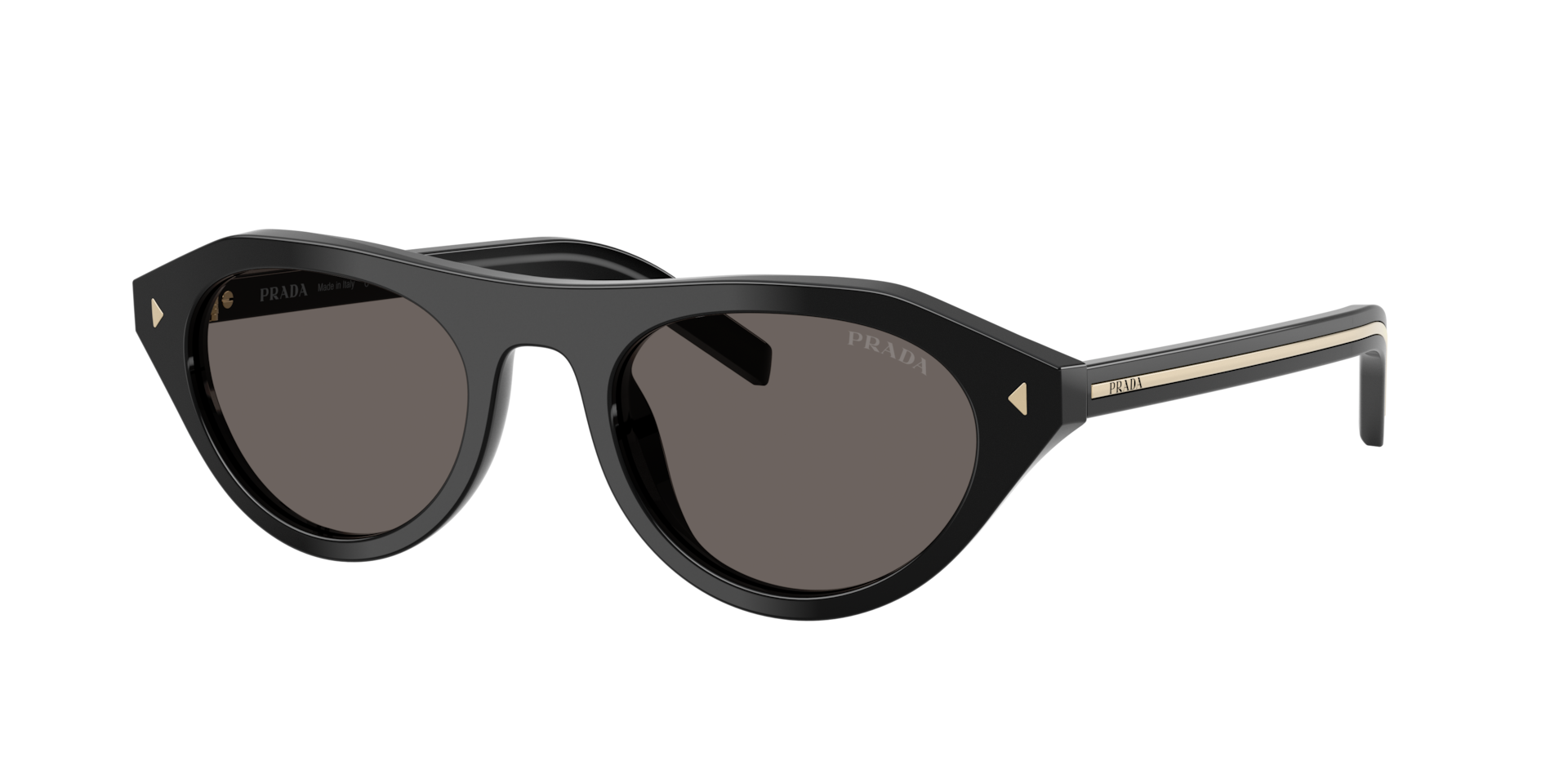 Prada PR B15S M (51 - 21) with Grey lenses and Black frame